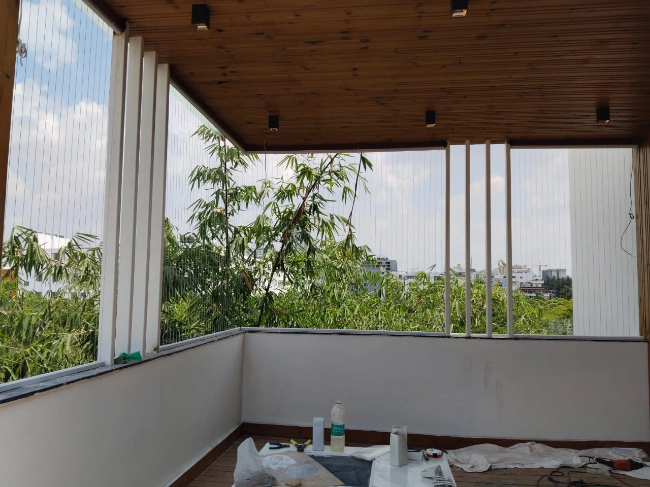 Pigeon netting for housing society